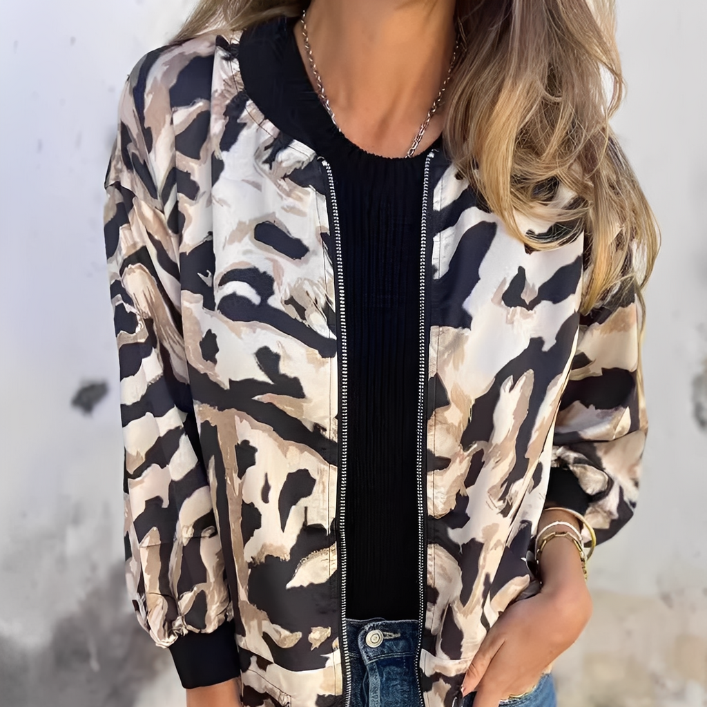 Rosgrove | Women - Soft Zip Jacket - Trendy Design