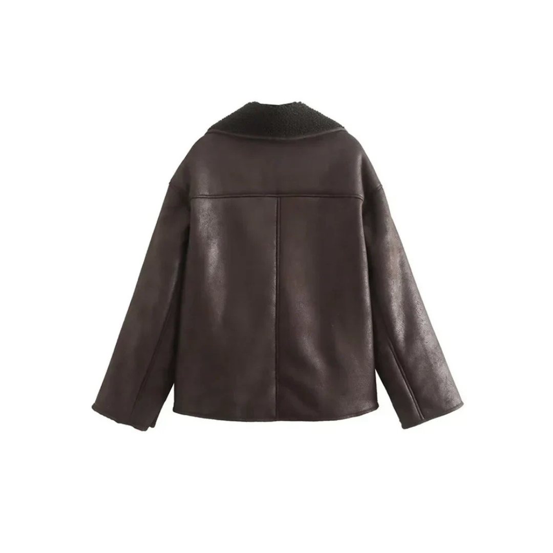 Rosgrove | Women - Stylish Long Sleeve Lapel Jacket - Winter Style