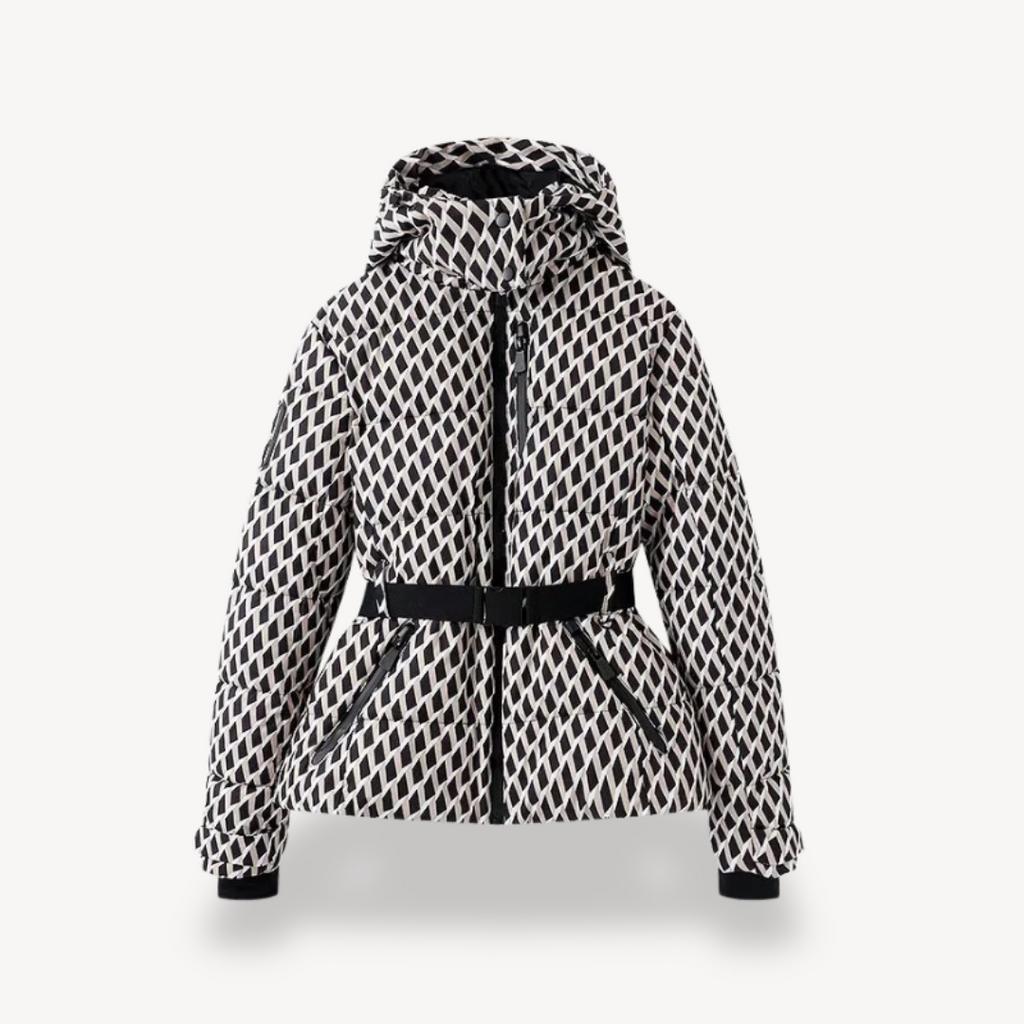 Rosgrove | Women - Hooded Belted Puffer Jacket - Cosy Style