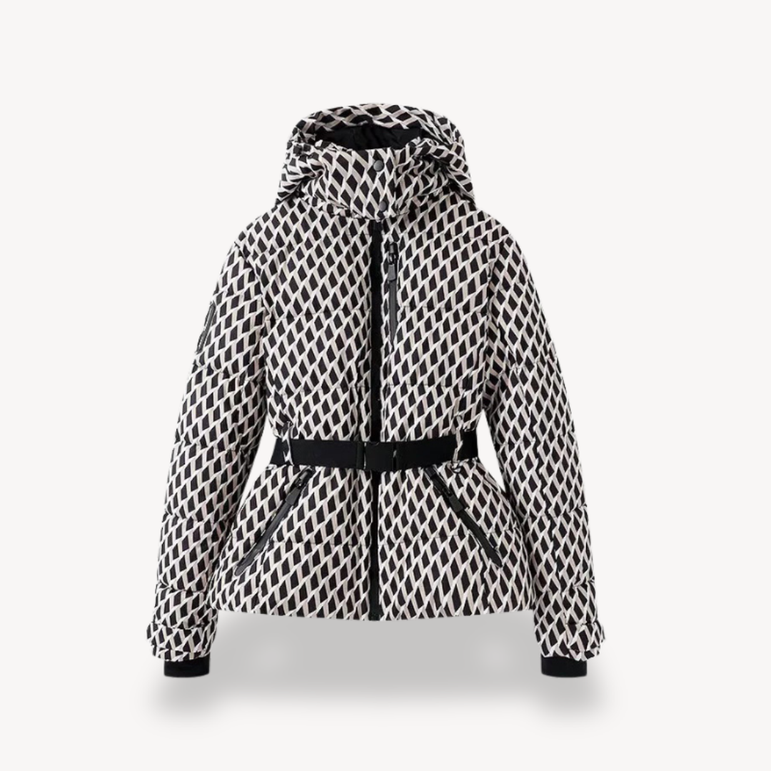 Rosgrove | Women - Hooded Belted Puffer Jacket - Cosy Style