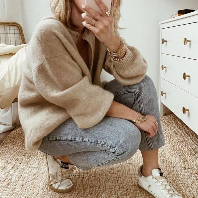 Rosgrove | Women - Oversized Cardigan - Button Placket