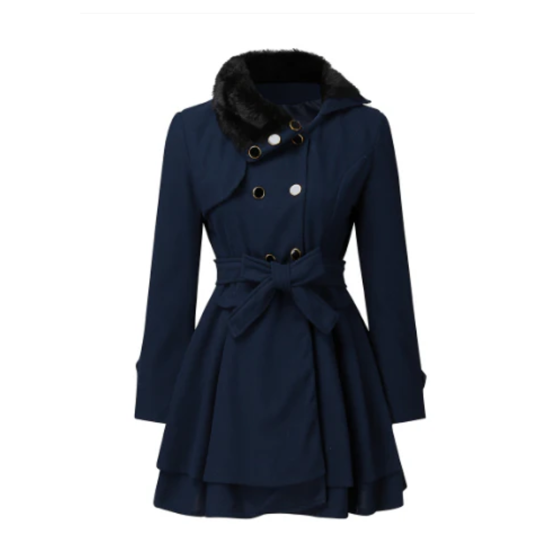 Rosgrove | Women - Stylish Belted Trench Coat - Sophisticated Style