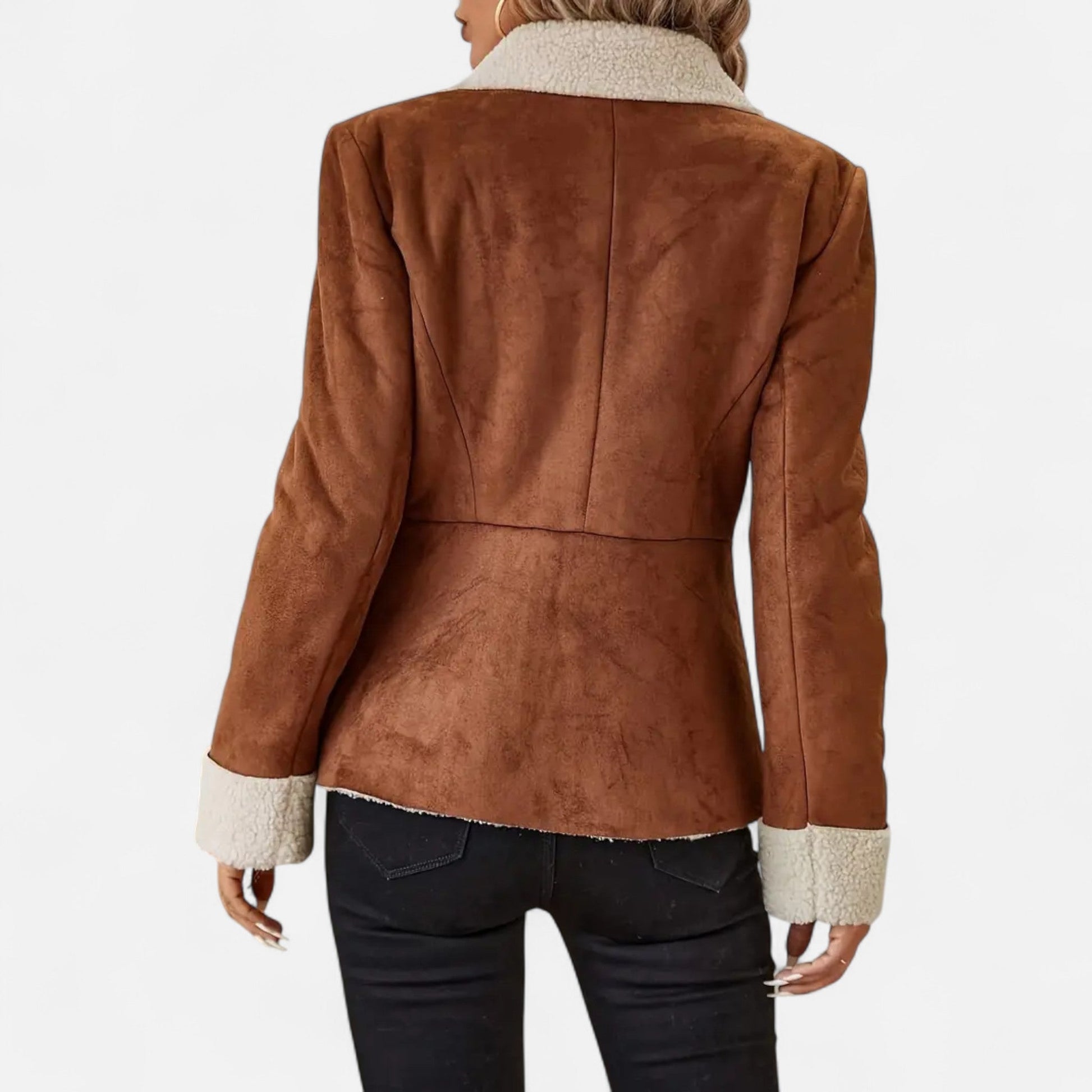 Rosgrove | Women - Faux Fur Jacket with Button Front Style