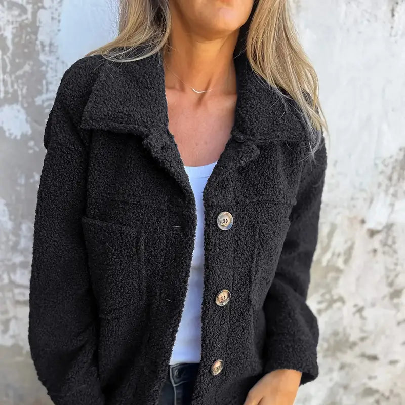 Rosgrove | Women - Long Sleeve Teddy Coat - Cosy Winter Style