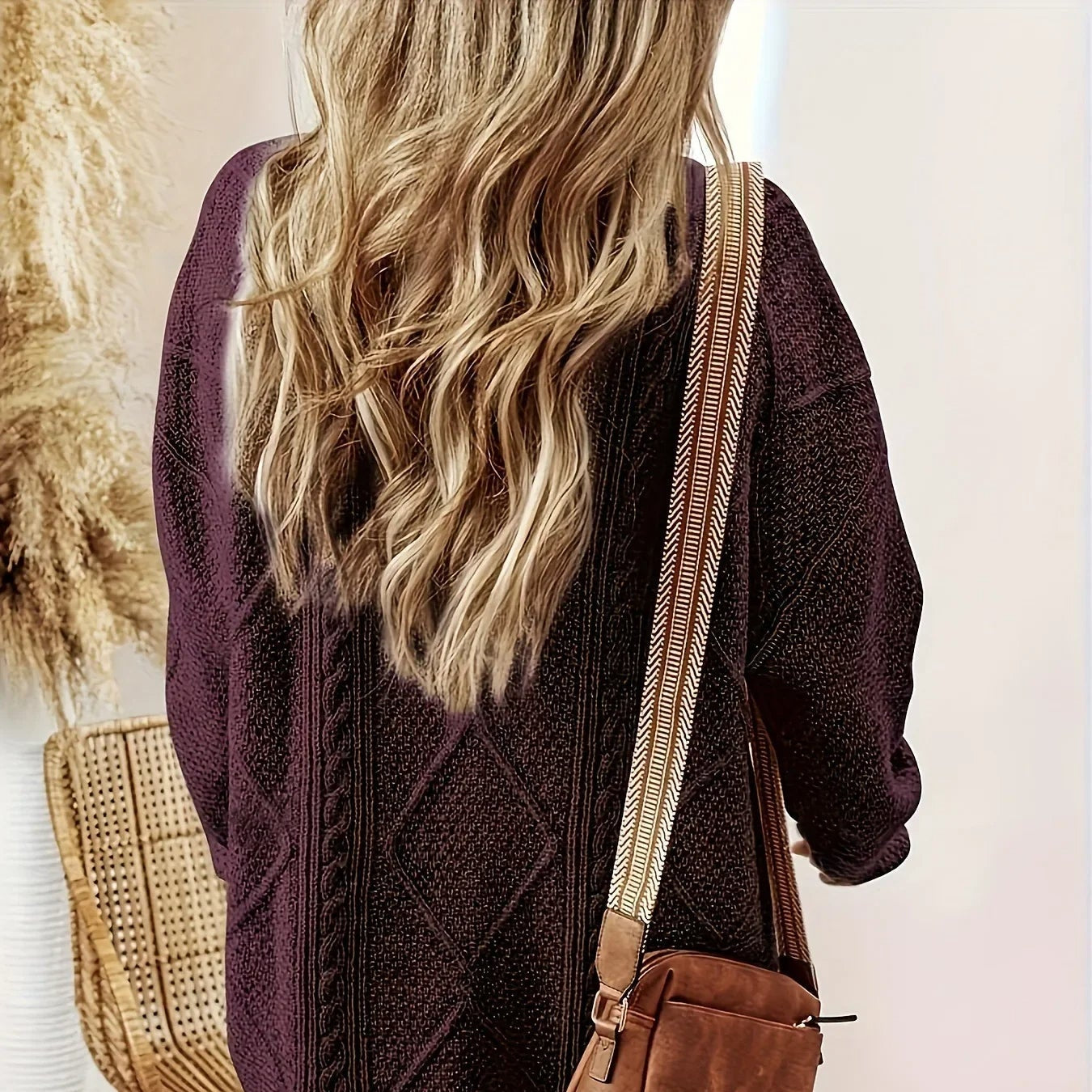 Rosgrove | Women - Cable Knit Jumper Dress - Oversized