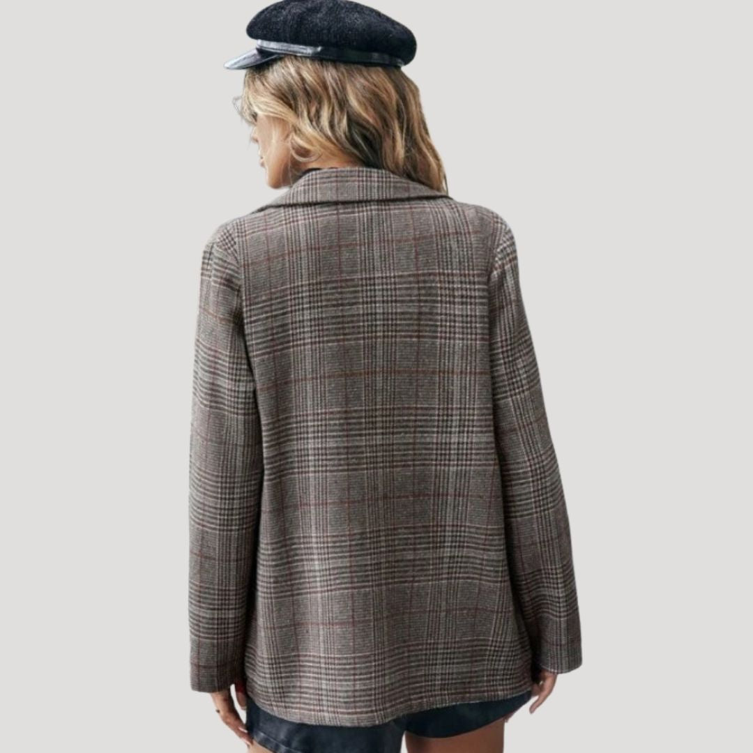 Rosgrove | Women - Tailored Check Winter Blazer - Wool Blend