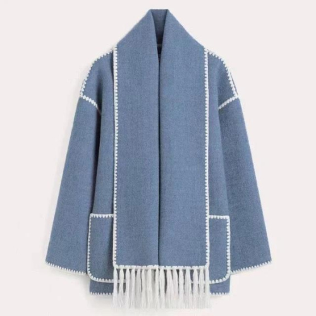 Rosgrove | Women - Warm Wrap Collar Winter Coat - Loose Style