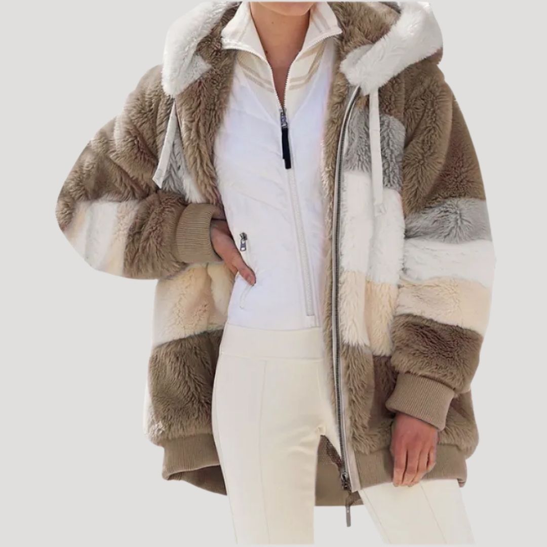 Rosgrove | Women - Fluffy Faux Fur Winter Jacket - Cosy Style