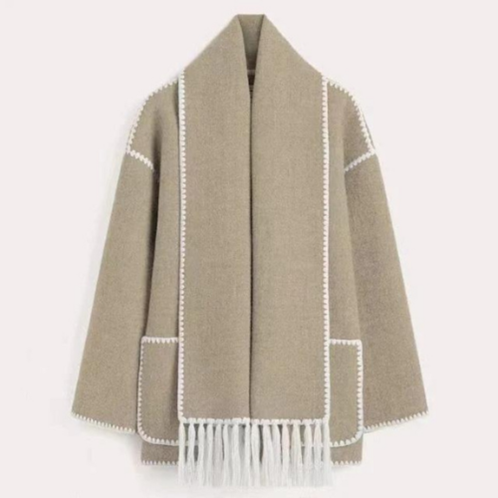 Rosgrove | Women - Warm Wrap Collar Winter Coat - Loose Style