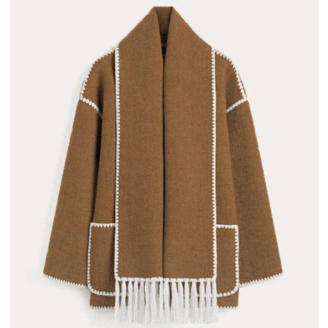 Rosgrove | Women - Warm Wrap Collar Winter Coat - Loose Style