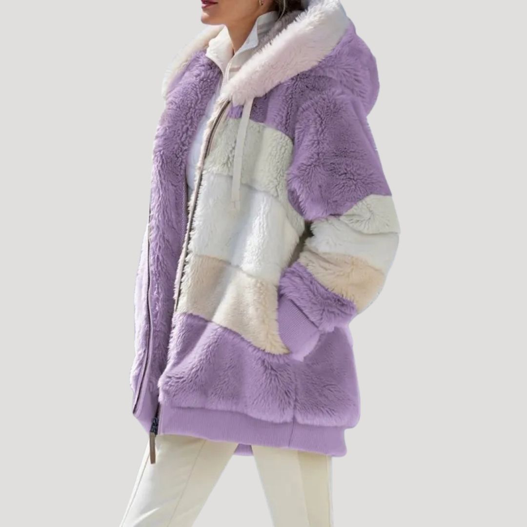 Rosgrove | Women - Fluffy Faux Fur Winter Jacket - Cosy Style