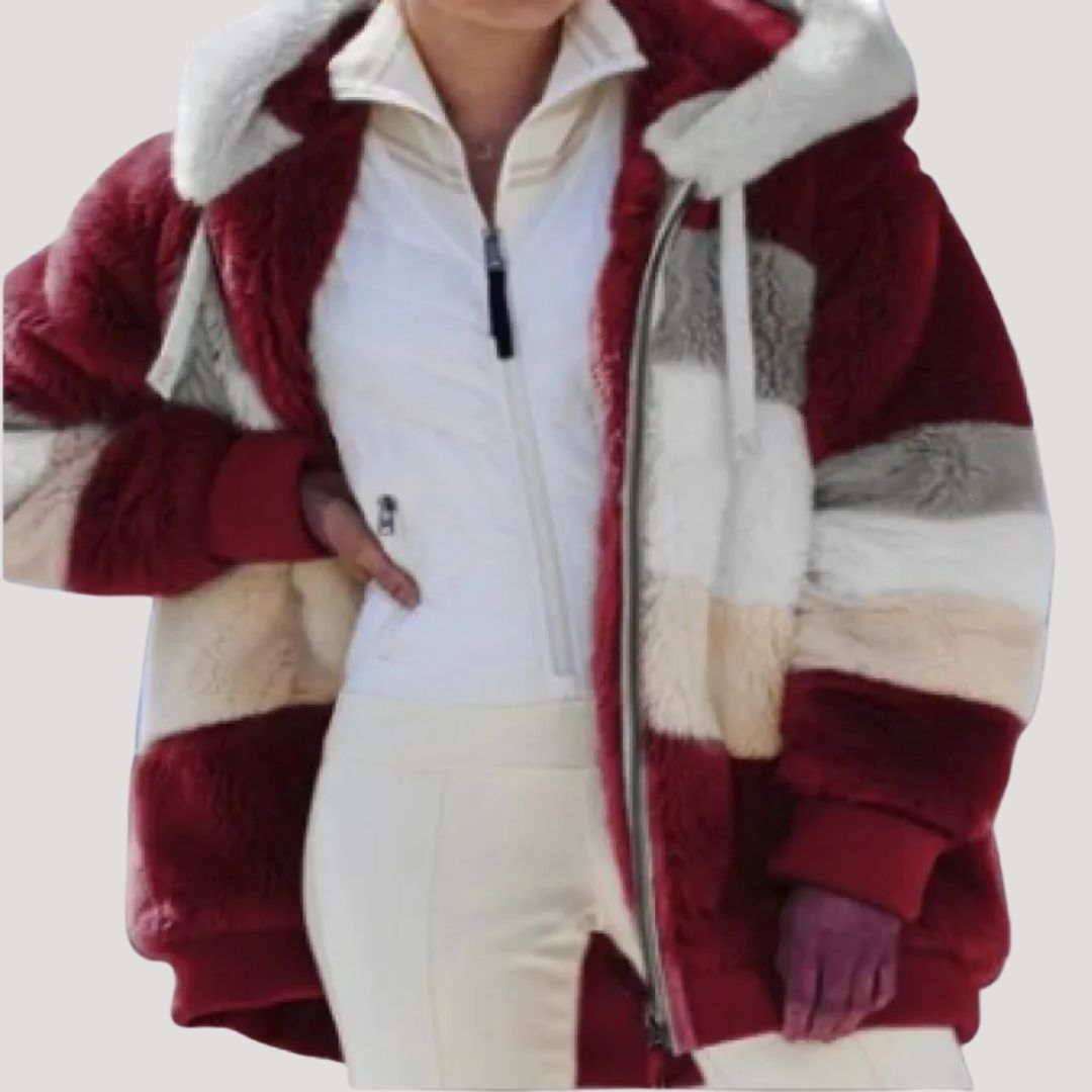 Rosgrove | Women - Fluffy Faux Fur Winter Jacket - Cosy Style