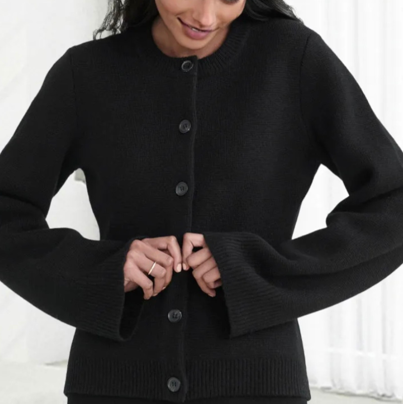 Rosgrove | Women - Flared Sleeve Cardigan - Casual Style