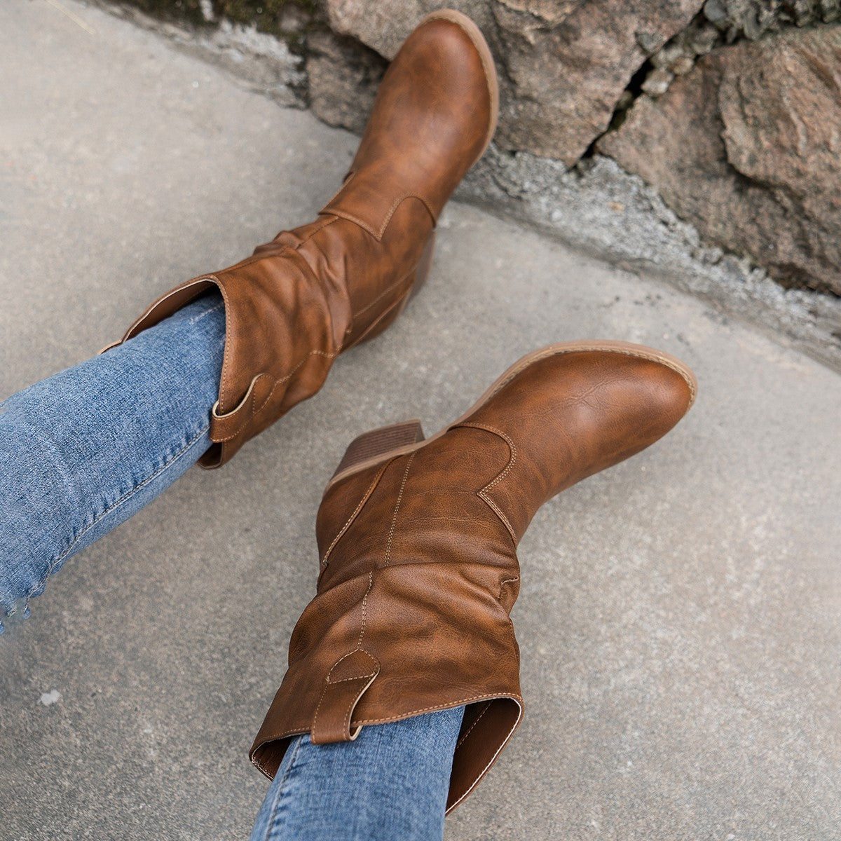 Rosgrove | Women - Leather Boots with Comfortable Heel