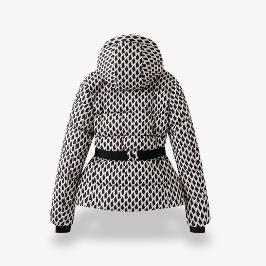 Rosgrove | Women - Hooded Belted Puffer Jacket - Cosy Style