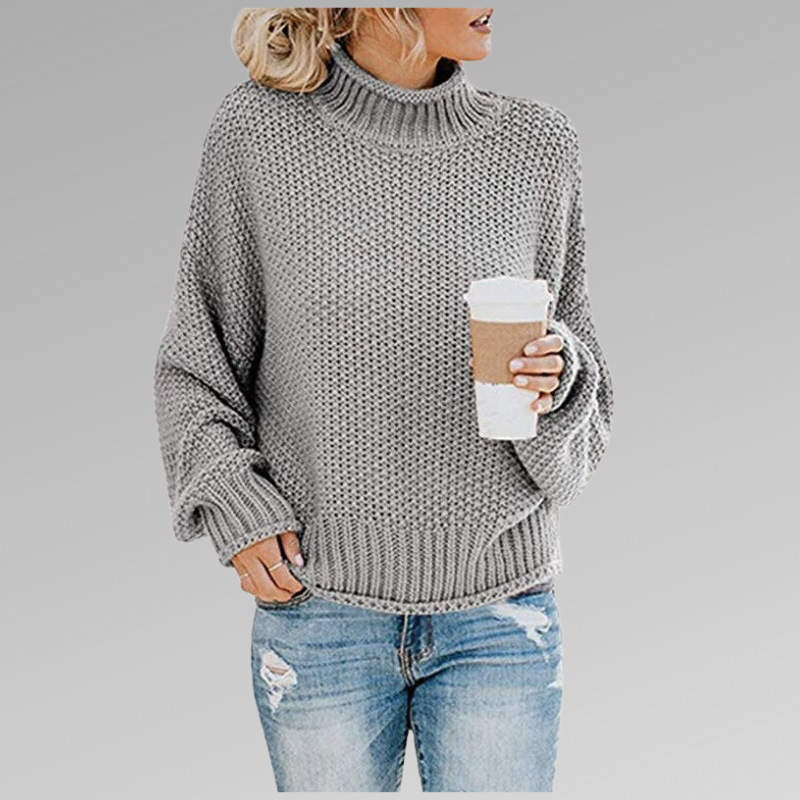 Rosgrove | Women - Knitted Jumper - Turtleneck Loose Fit