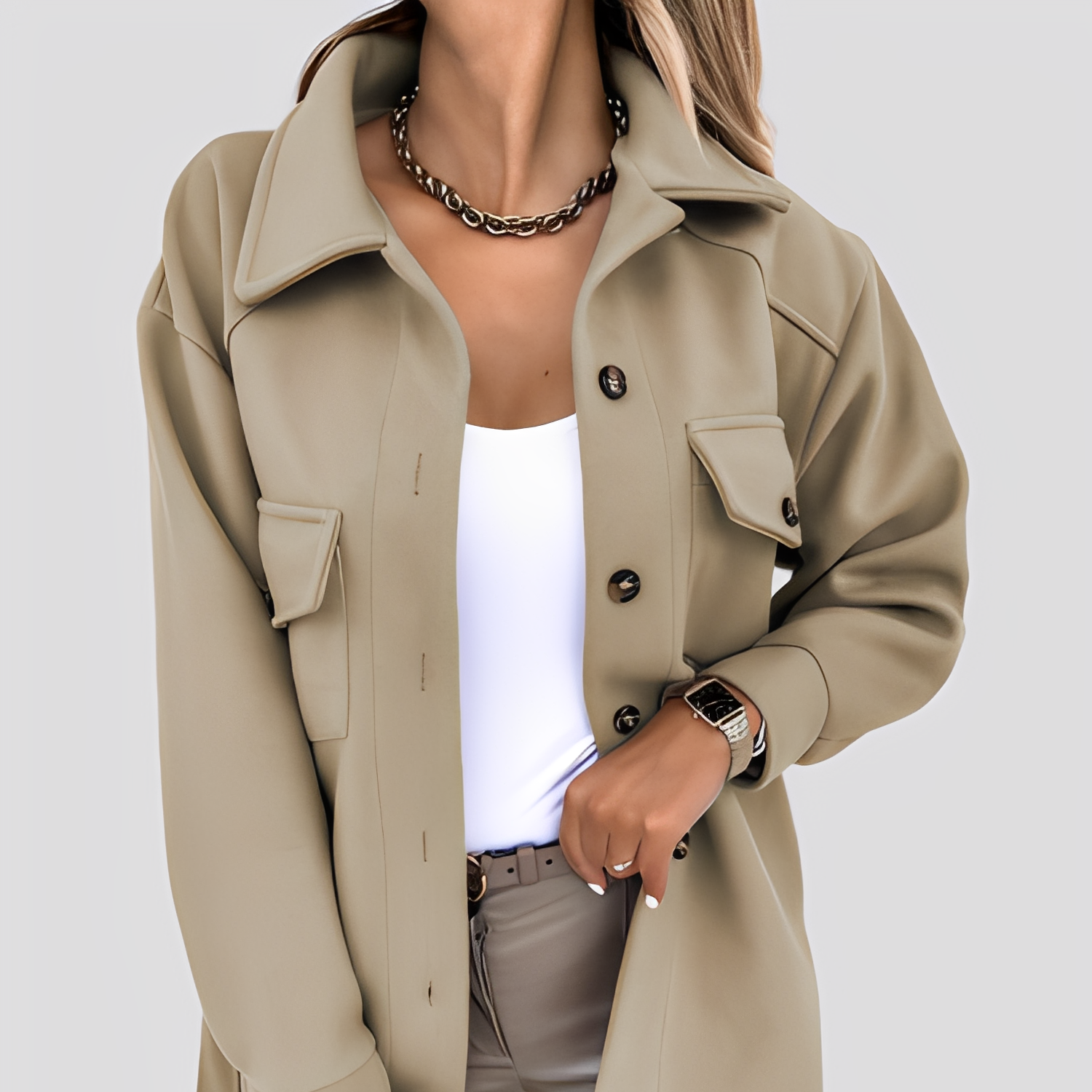 Rosgrove | Women - Lightweight Wool Lapel Collar Jacket