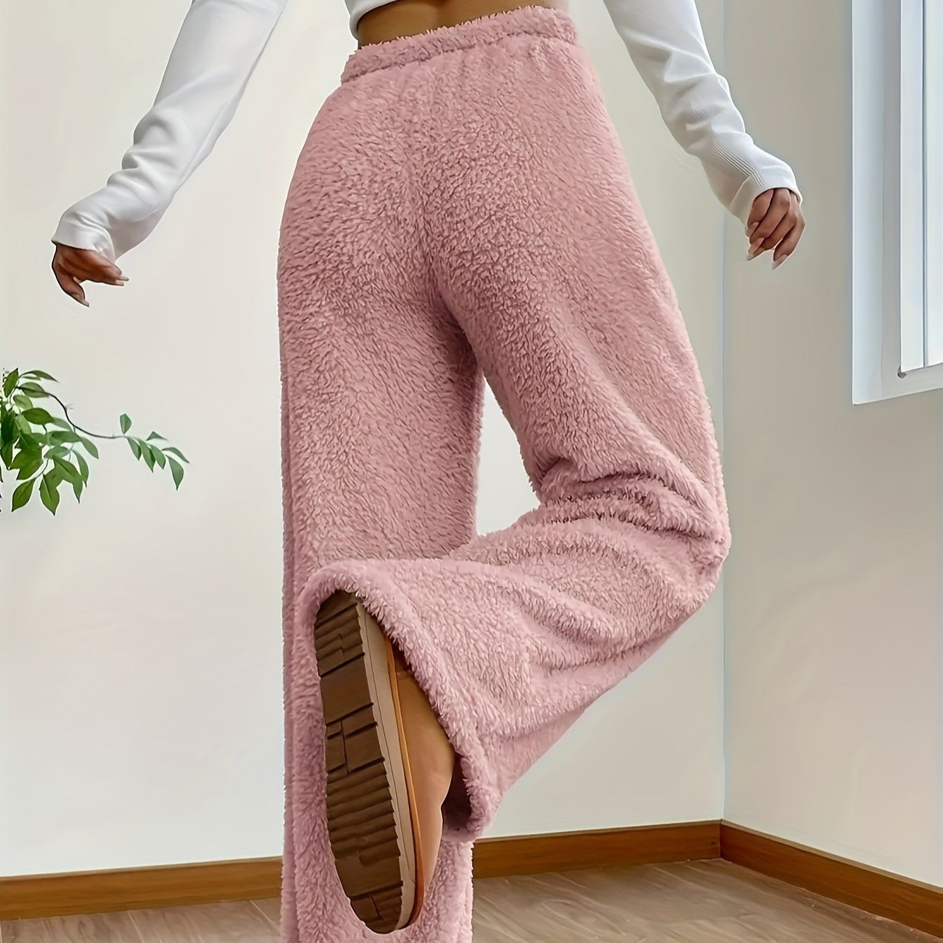 Rosgrove | Women - Soft Teddy Sherpa Trousers - Cosy Style