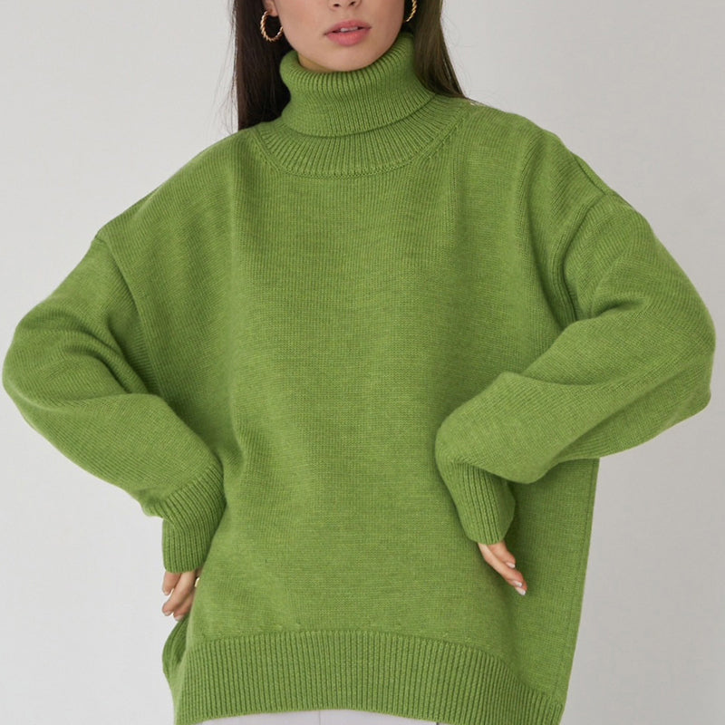 Rosgrove | Women - Roll Neck Jumper – Oversized Fit