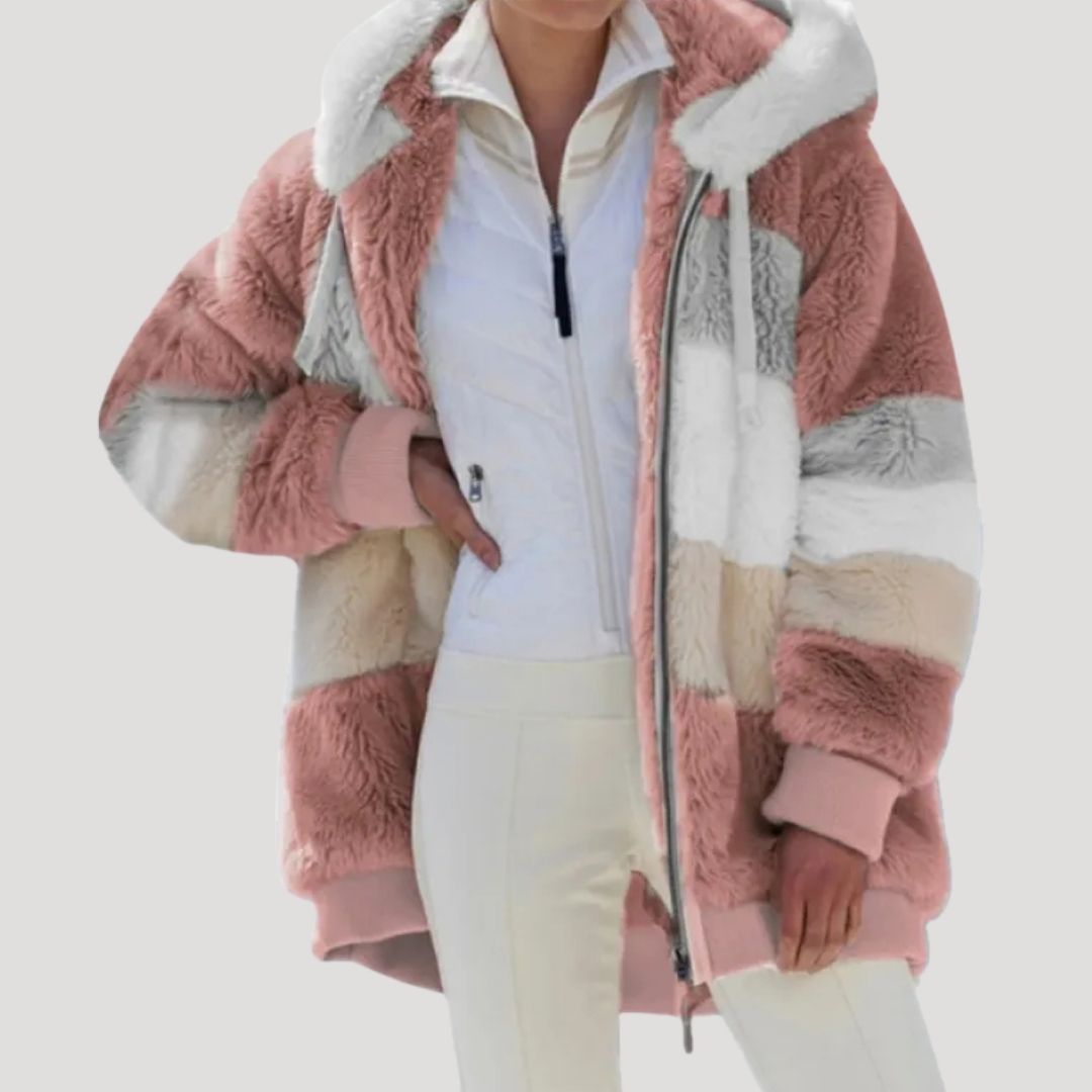 Rosgrove | Women - Fluffy Faux Fur Winter Jacket - Cosy Style