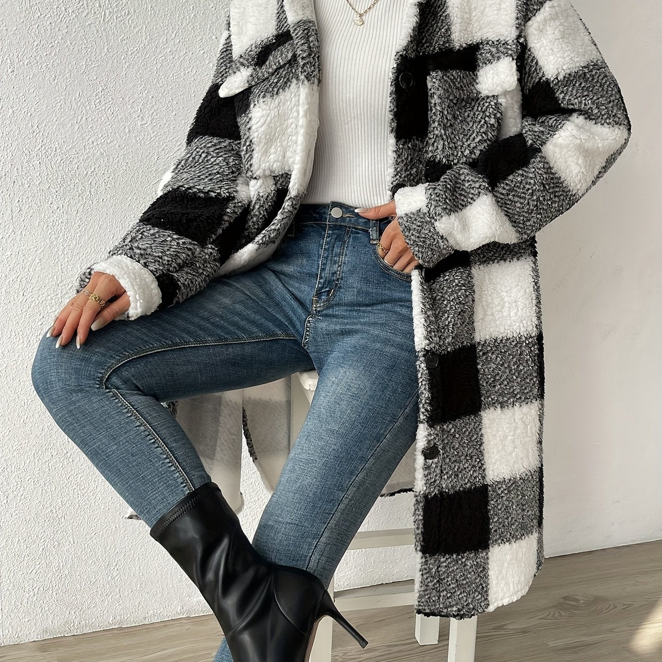 Rosgrove | Women - Oversized Teddy Coat - Cosy Style