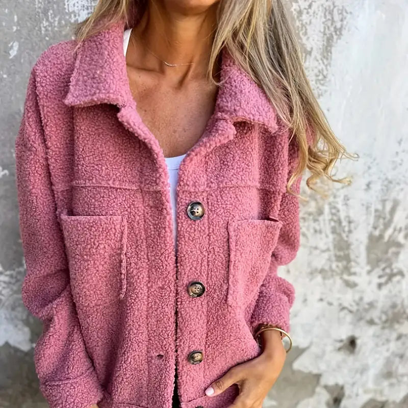 Rosgrove | Women - Long Sleeve Teddy Coat - Cosy Winter Style