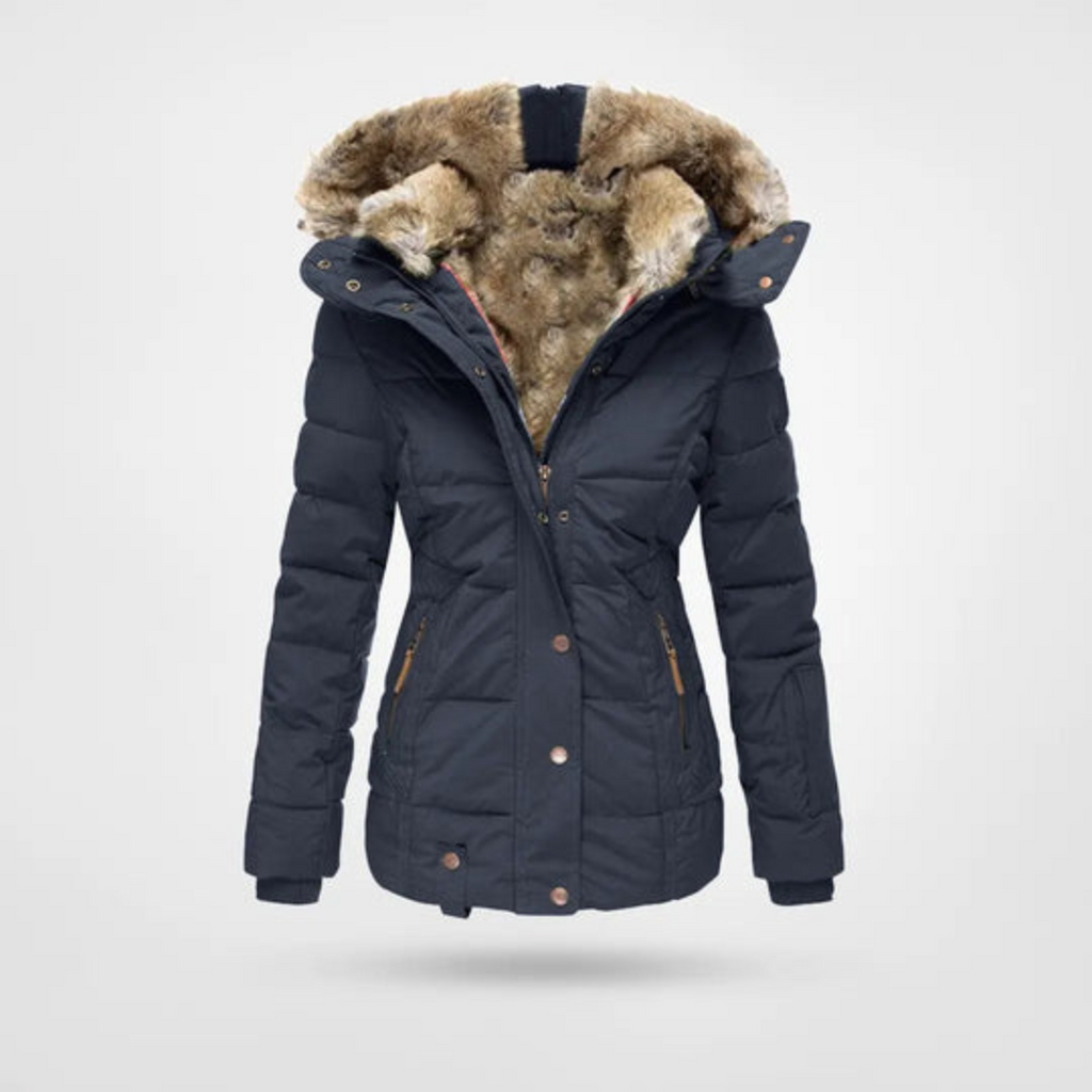 Rosgrove | Women - Warm Winter Puffer Parka Jacket - Cosy Style
