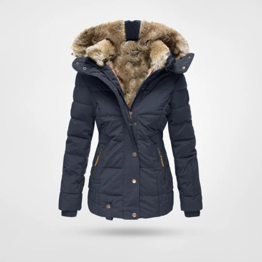 Rosgrove | Women - Warm Winter Puffer Parka Jacket - Cosy Style