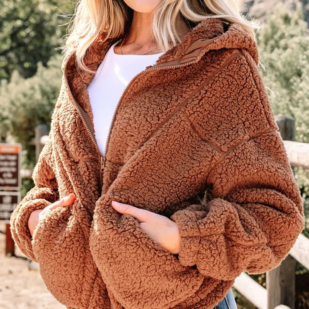 Rosgrove | Women - Teddy Jacket - Relaxed Zip-Up Style