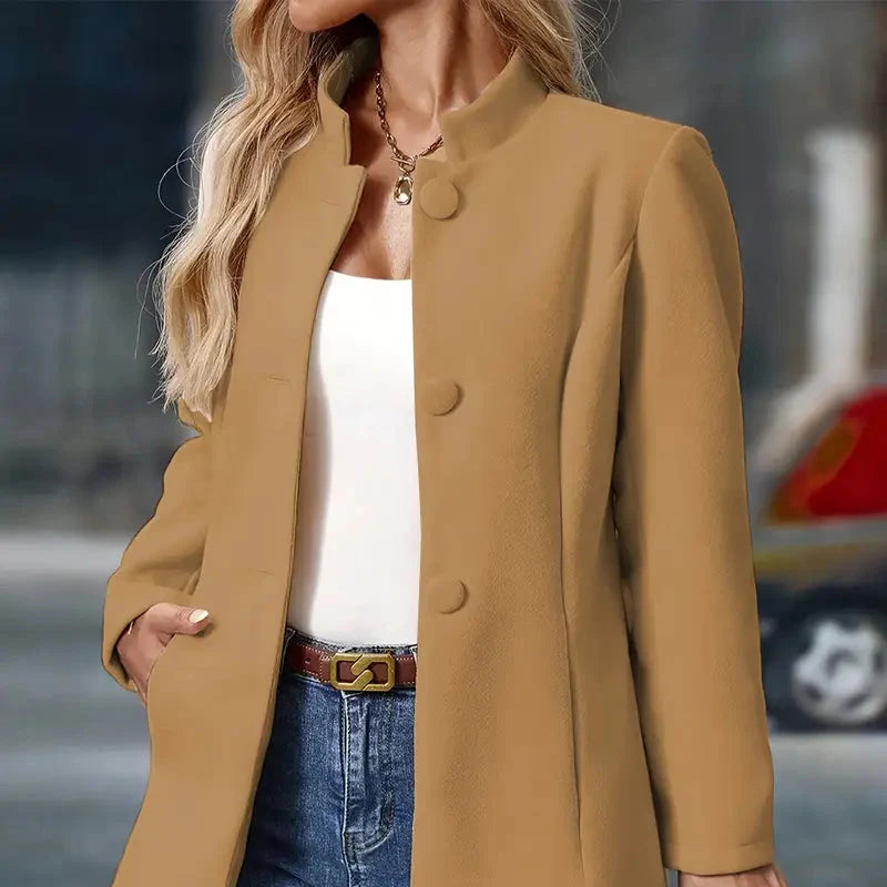 Rosgrove | Women - Chic Mid-Length Coat - Casual Style