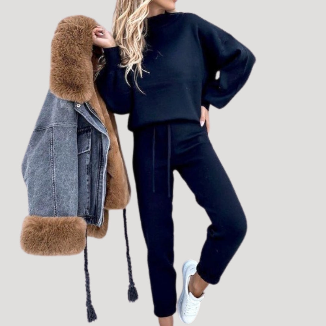 Rosgrove | Women - Knitted Tracksuit Set - Cozy Loungewear
