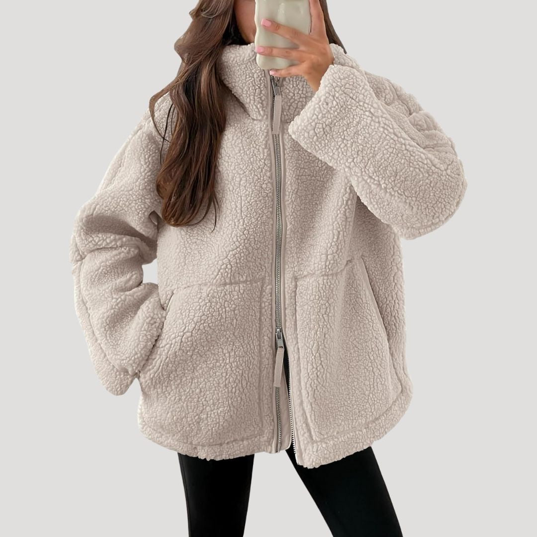 Rosgrove | Women - Teddy Zip Up Fleece Jacket - Winter Wear