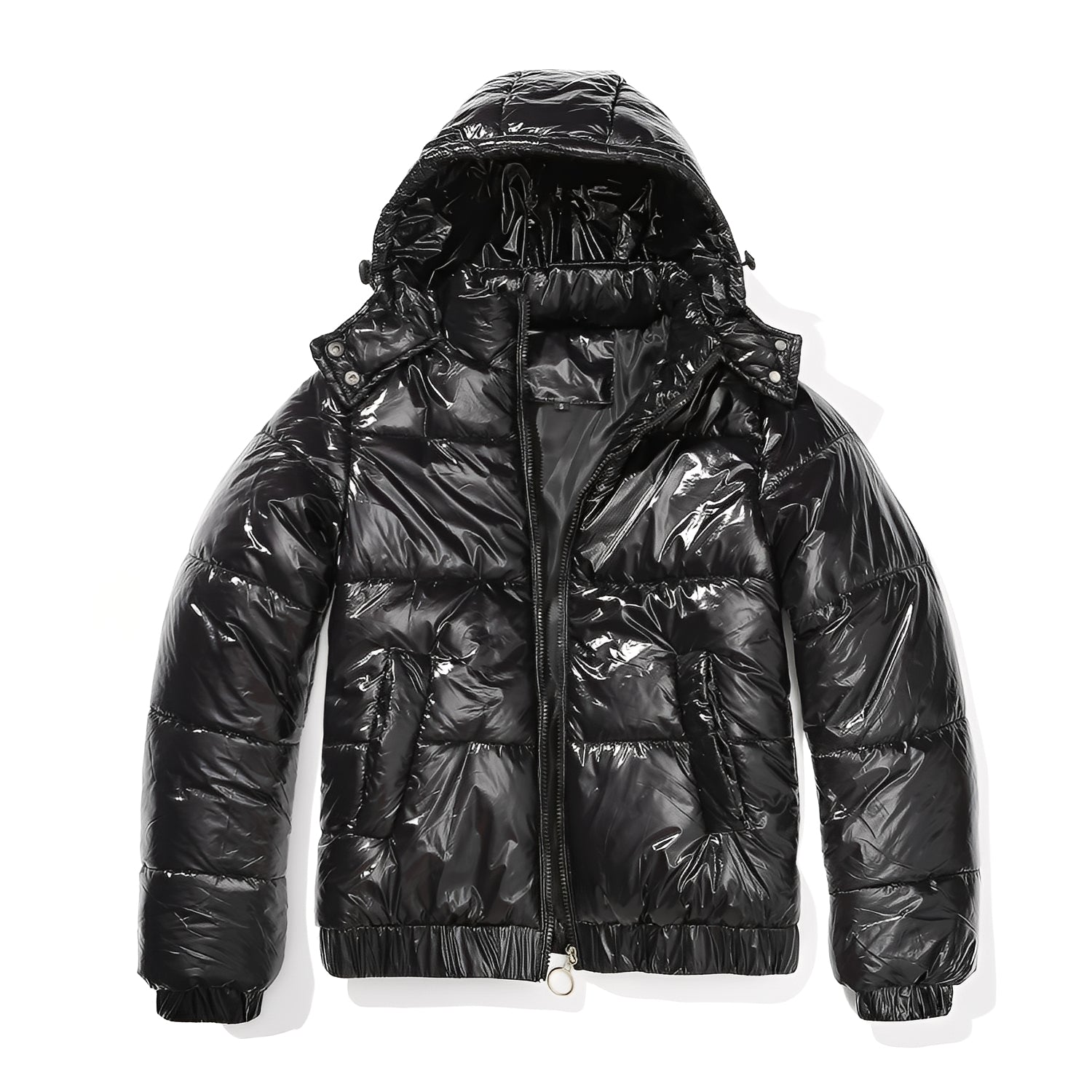 Rosgrove | Women - Hooded Jacket - Stylish Shiny Design