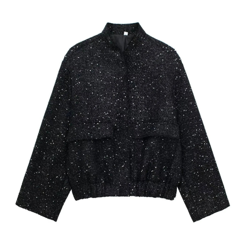 Rosgrove | Women - Light Sequin Short Jacket - Stylish & Fun