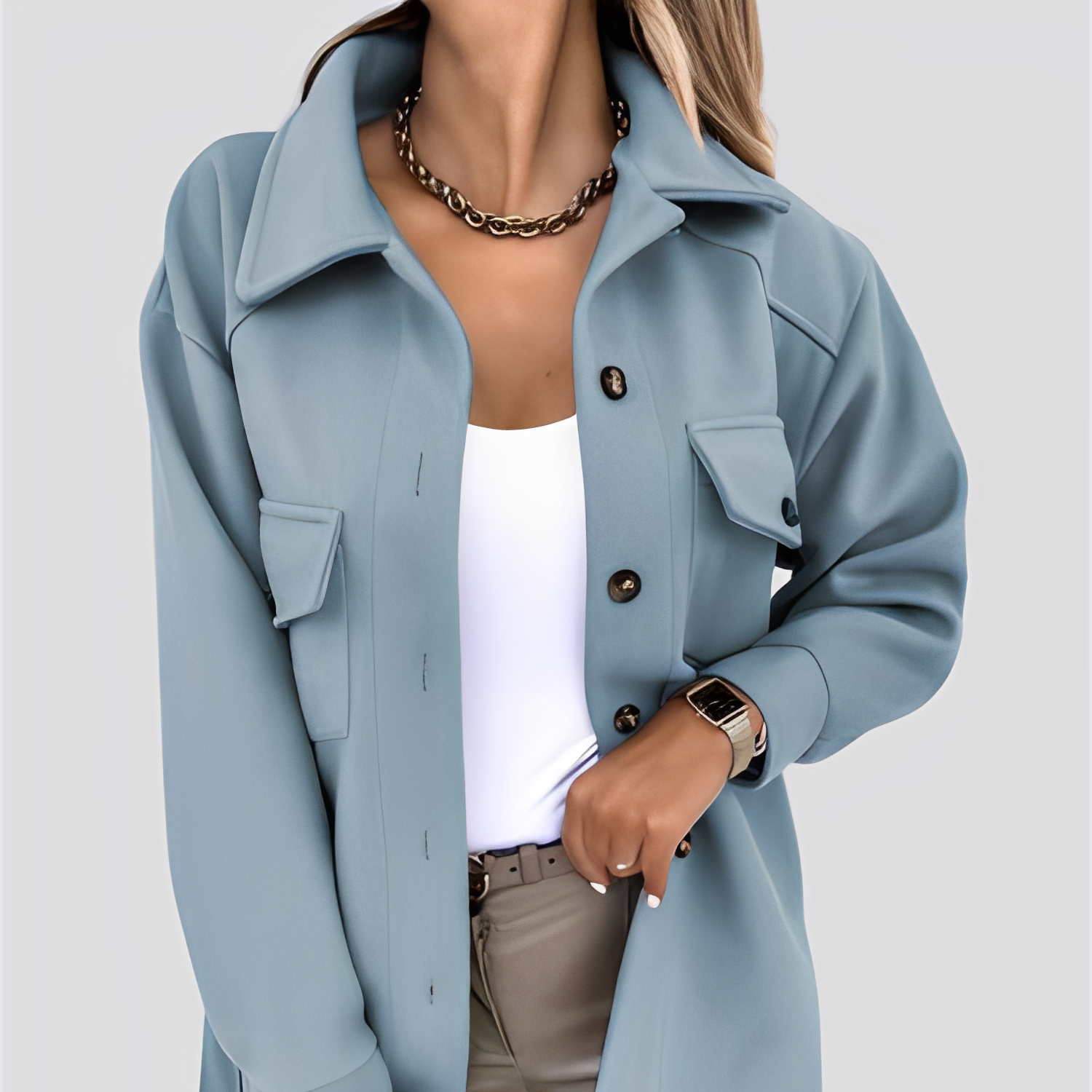 Rosgrove | Women - Lightweight Wool Lapel Collar Jacket