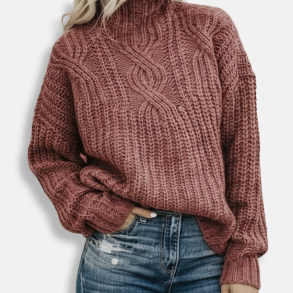 Rosgrove | Women - Oversized Jumper - Turtleneck Knit
