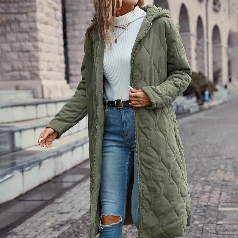 Rosgrove | Women - Quilted Hooded Coat - Cotton Blend