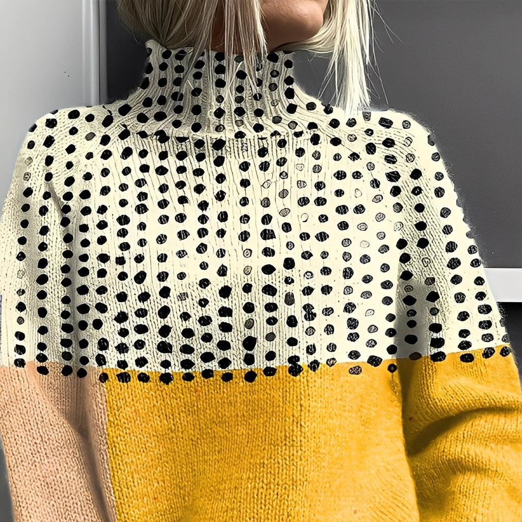Rosgrove | Women - Turtleneck Jumper - Stylish Colourful Knit