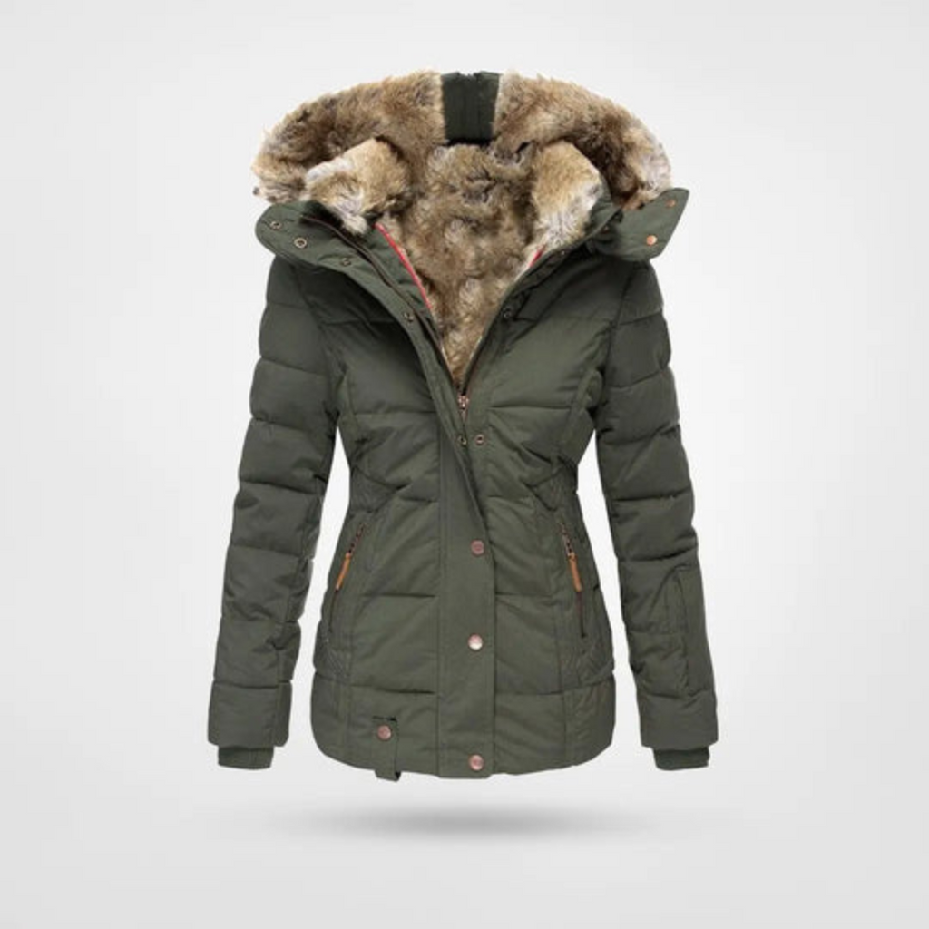 Rosgrove | Women - Warm Winter Puffer Parka Jacket - Cosy Style