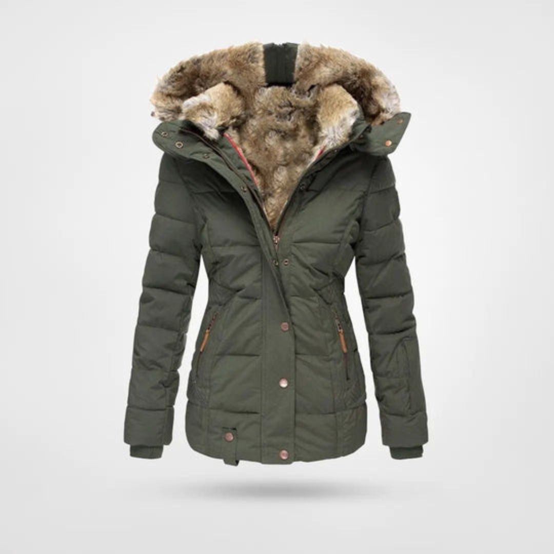 Rosgrove | Women - Warm Winter Puffer Parka Jacket - Cosy Style