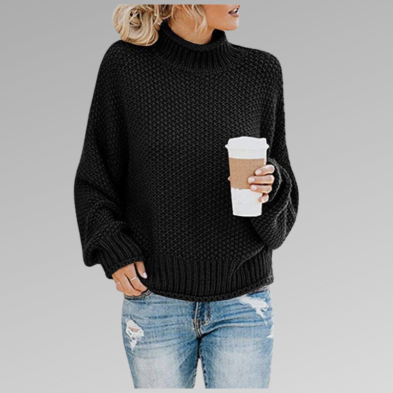 Rosgrove | Women - Knitted Jumper - Turtleneck Loose Fit