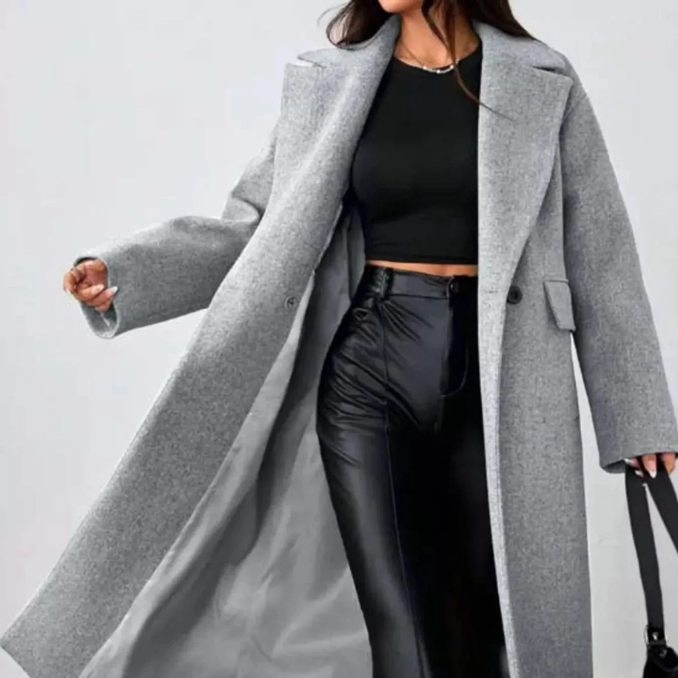 Rosgrove | Women – Oversized Long Coat – Warm Lined