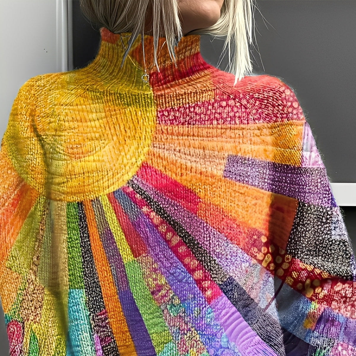 Rosgrove | Women - Turtleneck Jumper - Stylish Colourful Knit