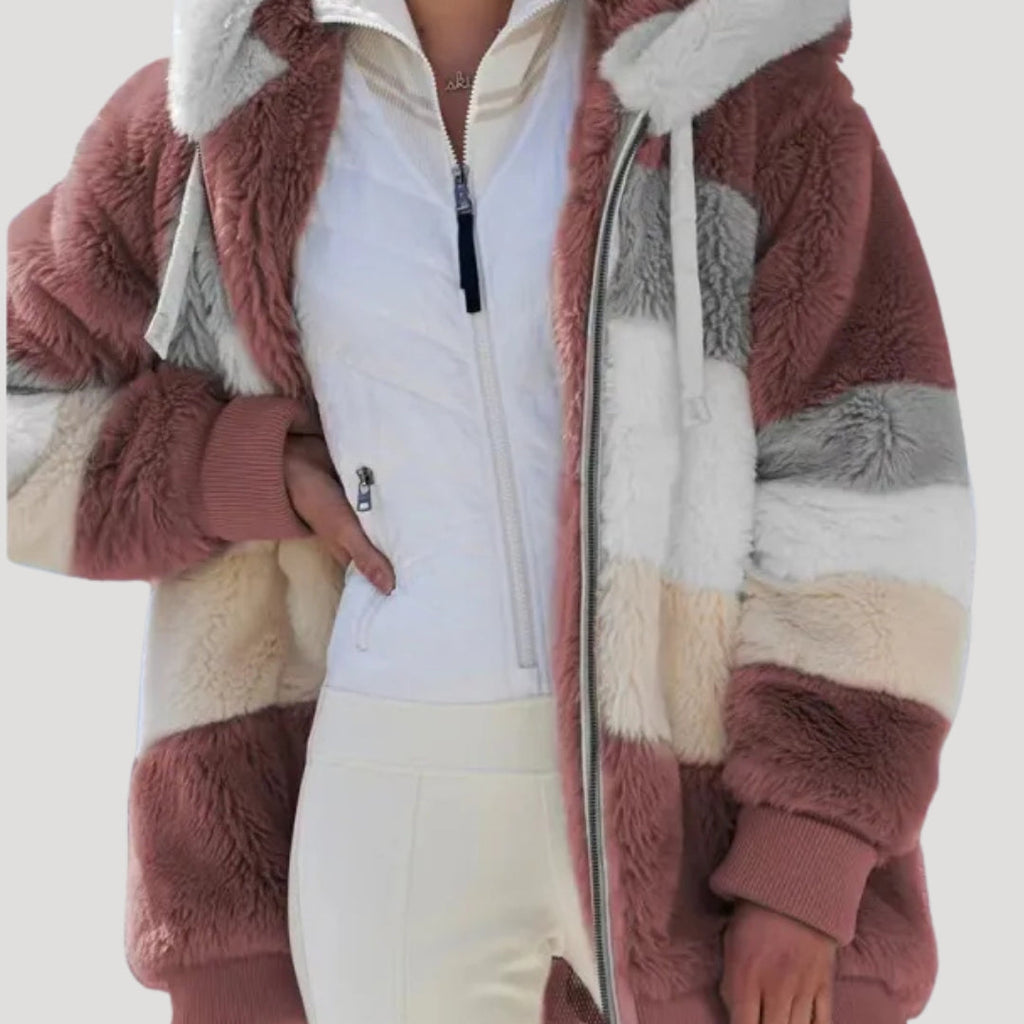 Rosgrove | Women - Fluffy Faux Fur Winter Jacket - Cosy Style