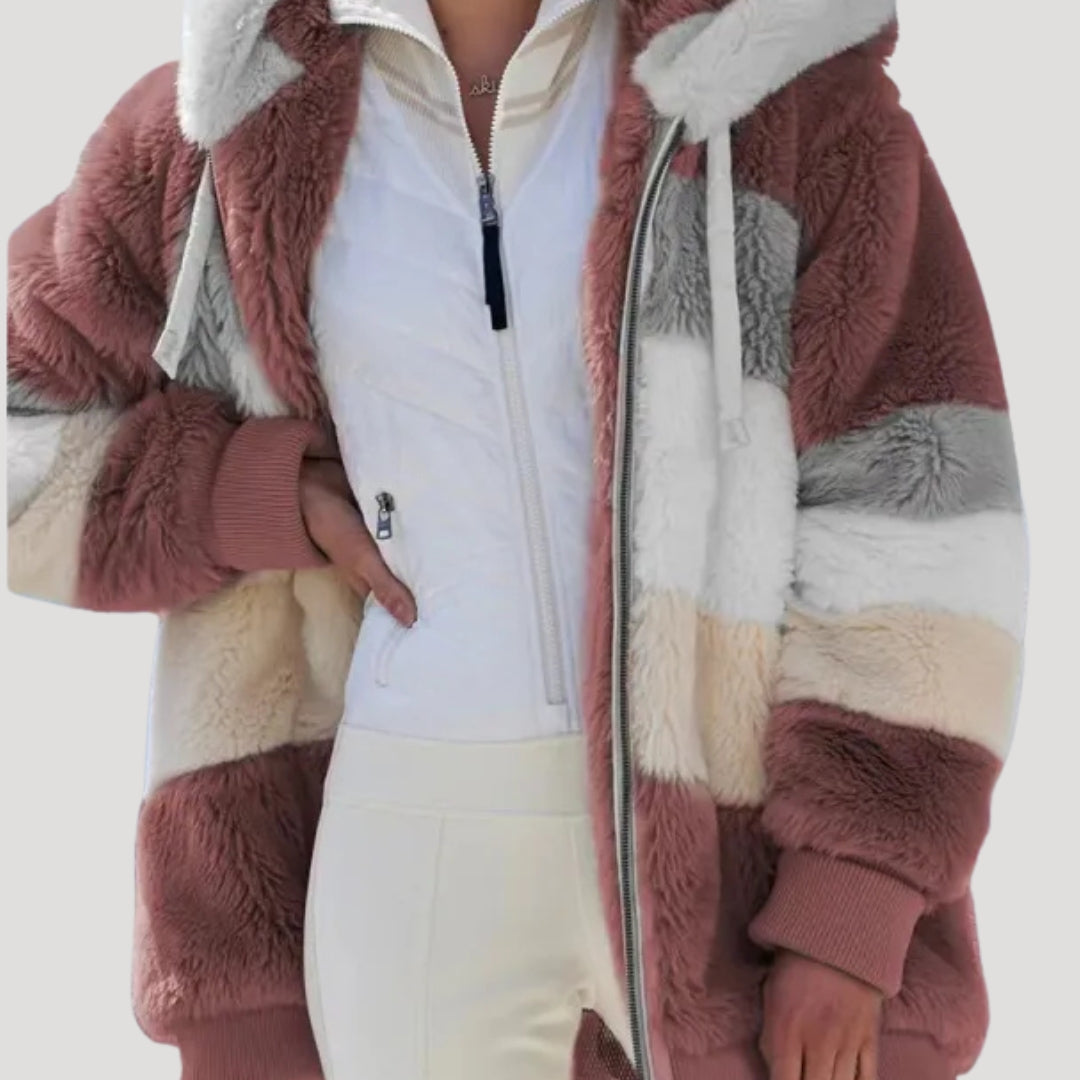 Rosgrove | Women - Fluffy Faux Fur Winter Jacket - Cosy Style