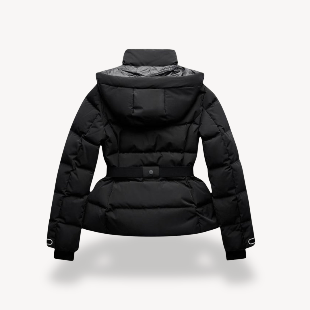 Rosgrove | Women - Hooded Belted Puffer Jacket - Cosy Style