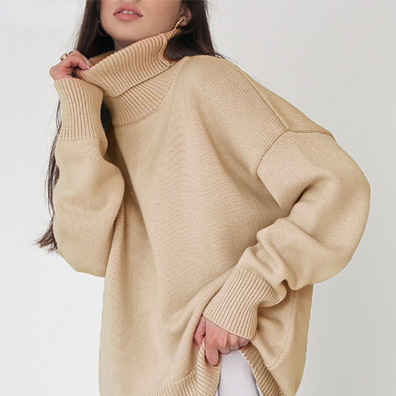Rosgrove | Women - Roll Neck Jumper – Oversized Fit