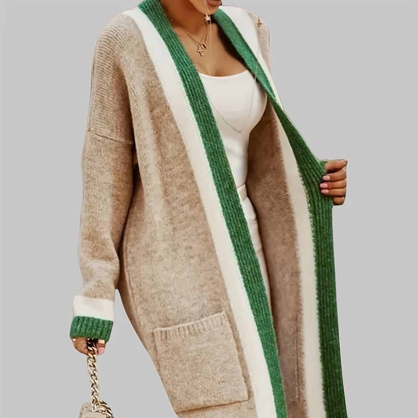 Rosgrove | Women - Long Cardigan - Vintage Knit Style