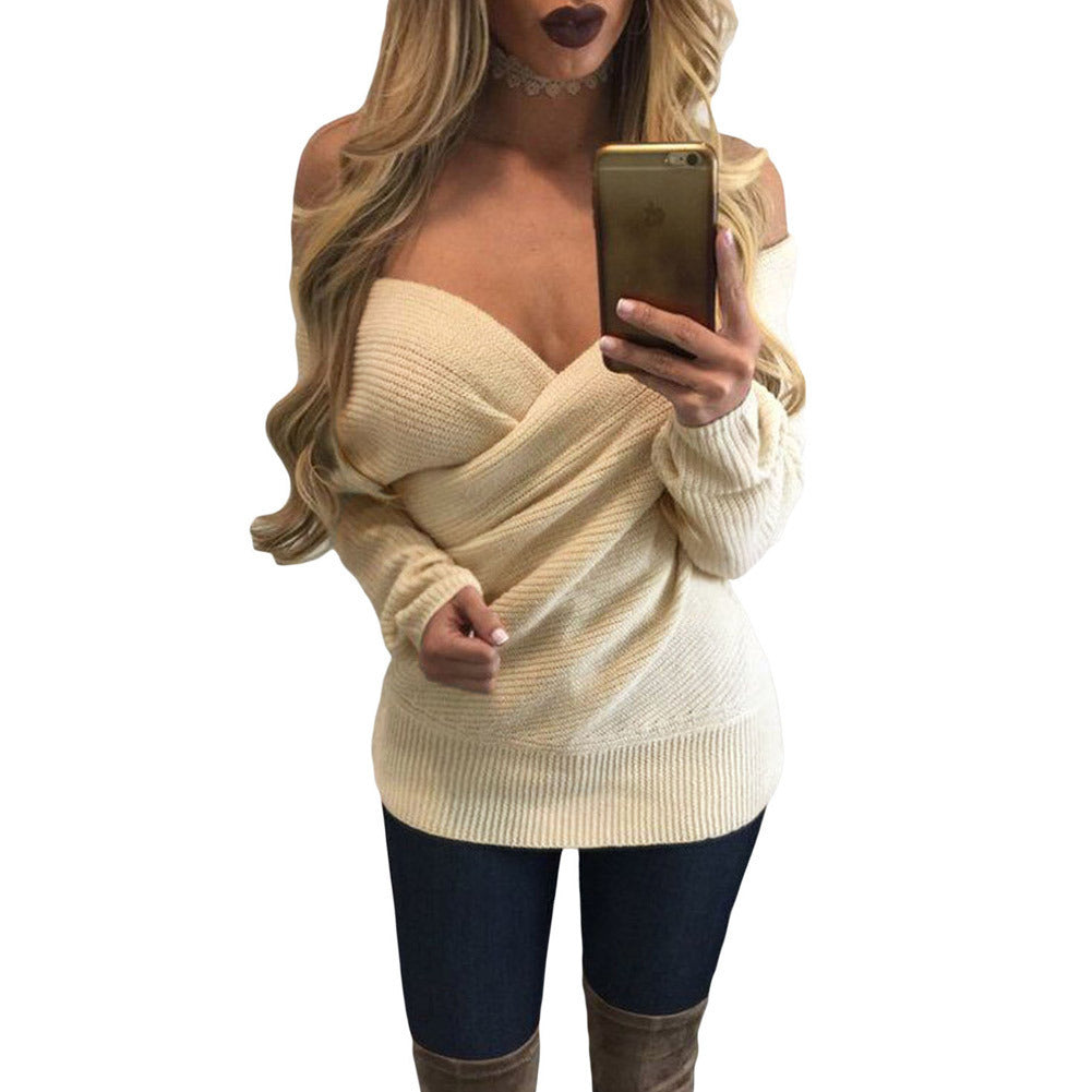 Rosgrove | Women - Deep V-Neck Wrap Dress - Casual Style