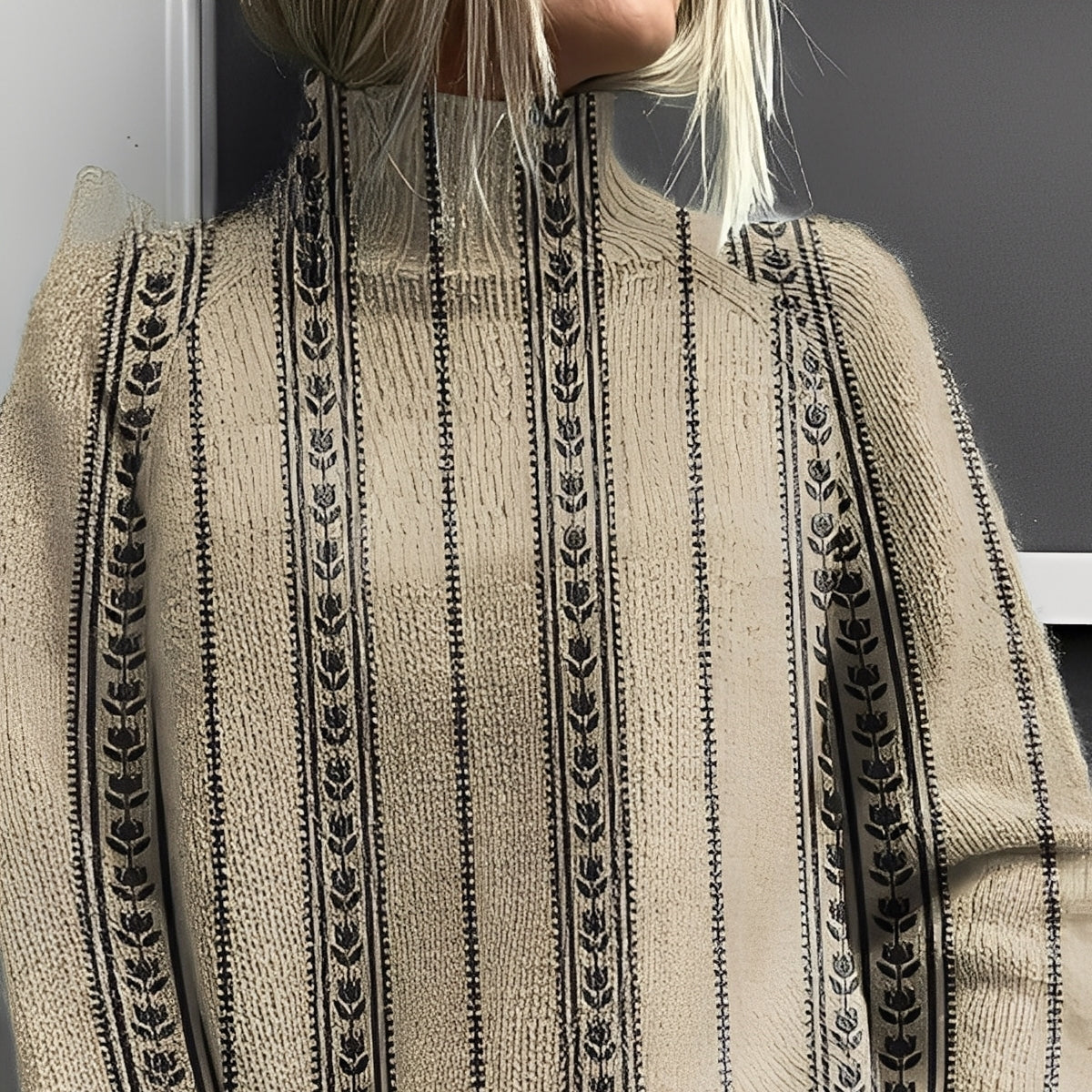 Rosgrove | Women - Turtleneck Jumper - Stylish Colourful Knit